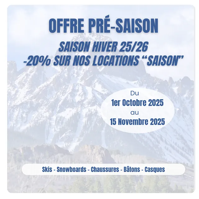Offre location saison